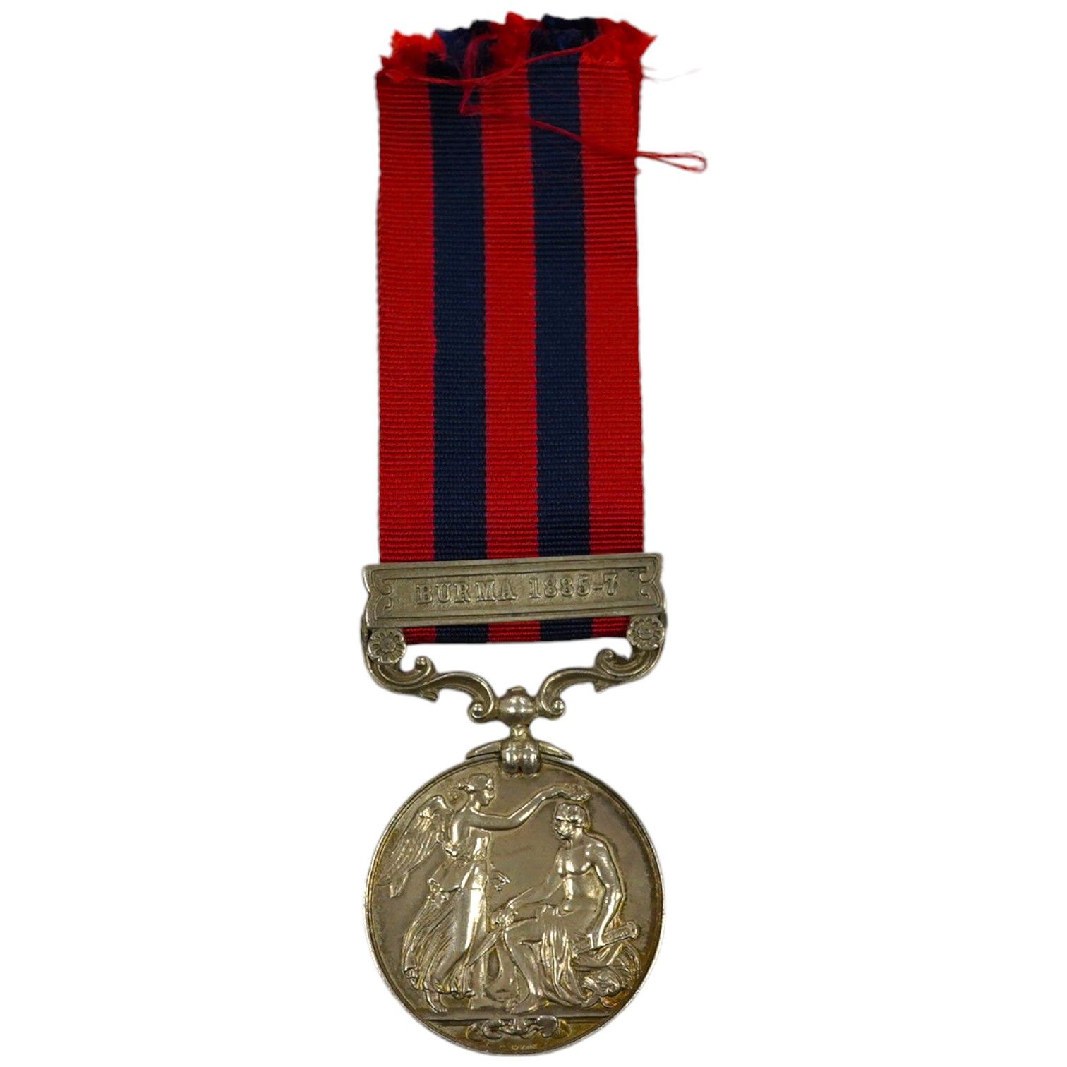 An India General Service Medal with Burma 1885-7 clasp to 328 Pte J Laurenson 2nd Bn L'pool R.